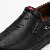 Mocassins Homme Cuir Couture Contrastée