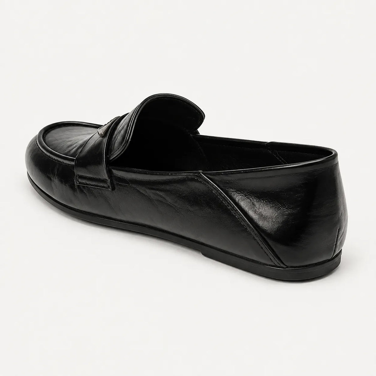 Mocassins Femme Noir Souple Slip-On
