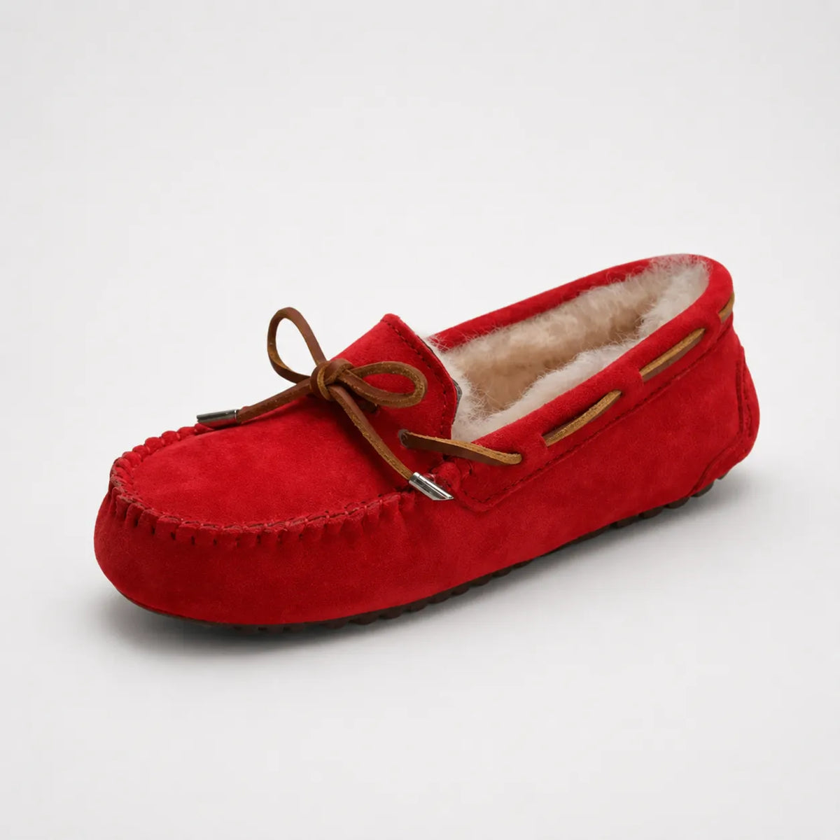 Mocassins Femme Vachette Laine Chaud