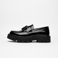 Mocassins Homme Cuir Verni Respirant