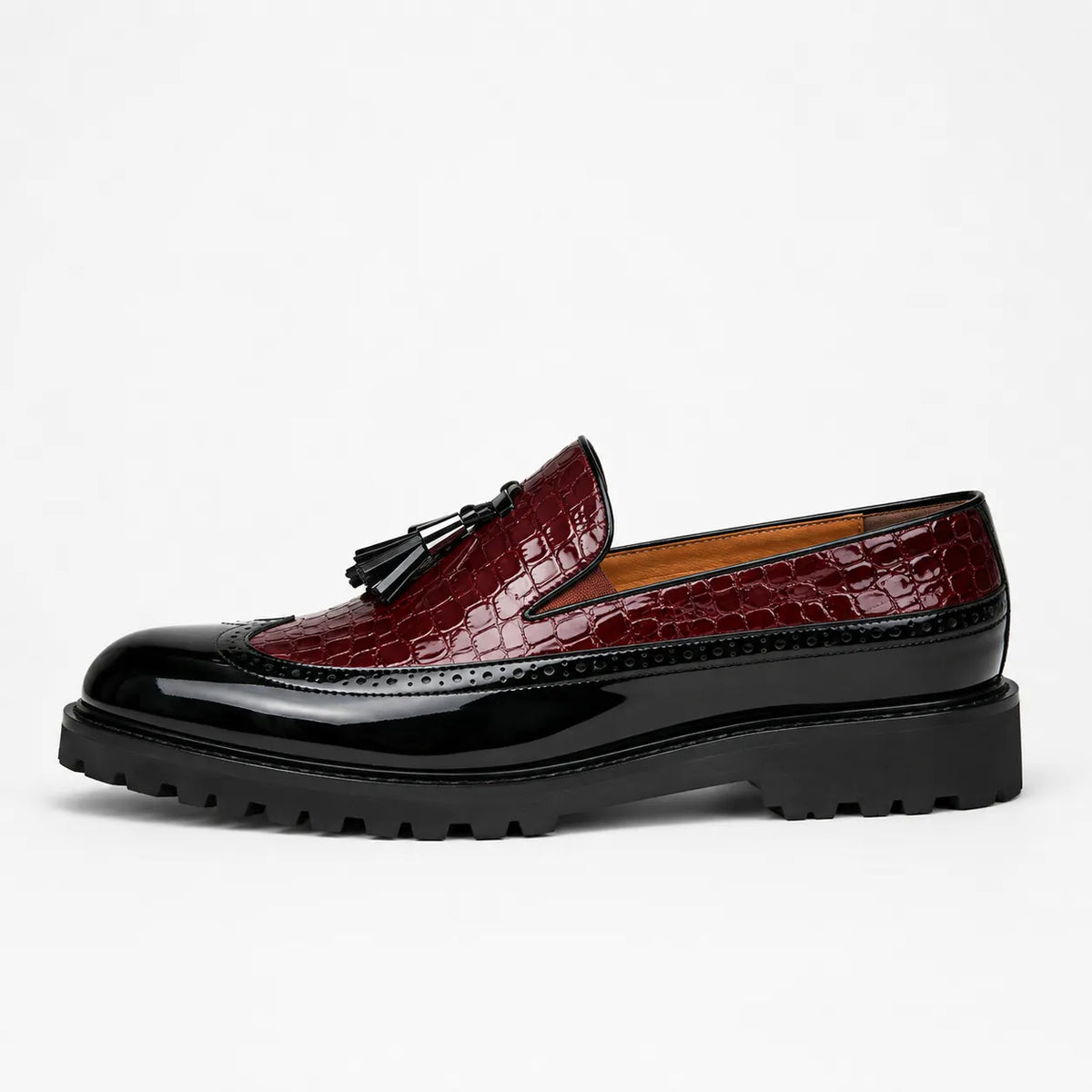 Mocassins Homme Cuir Croco