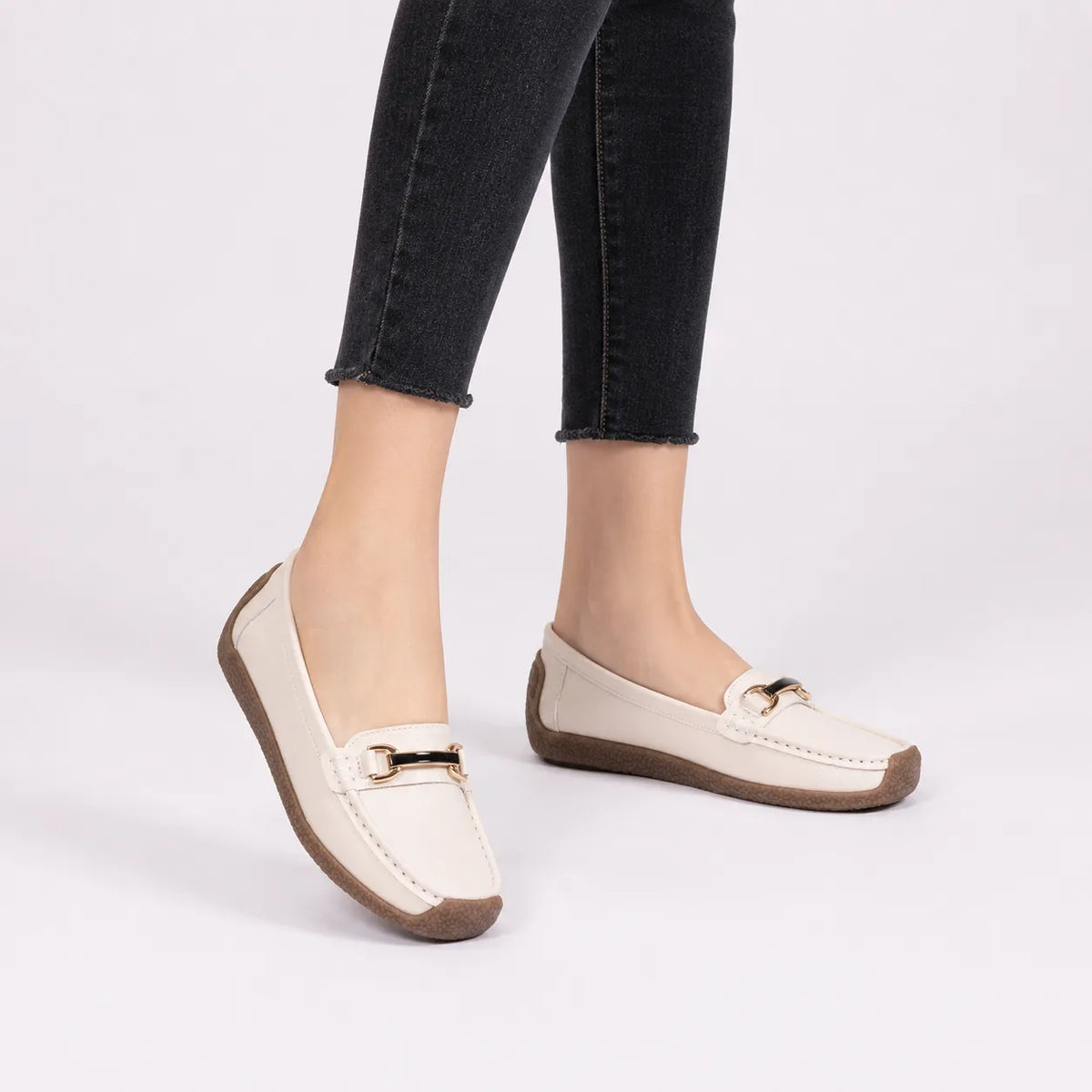 Mocassins Femme Cuir Grandes Tailles