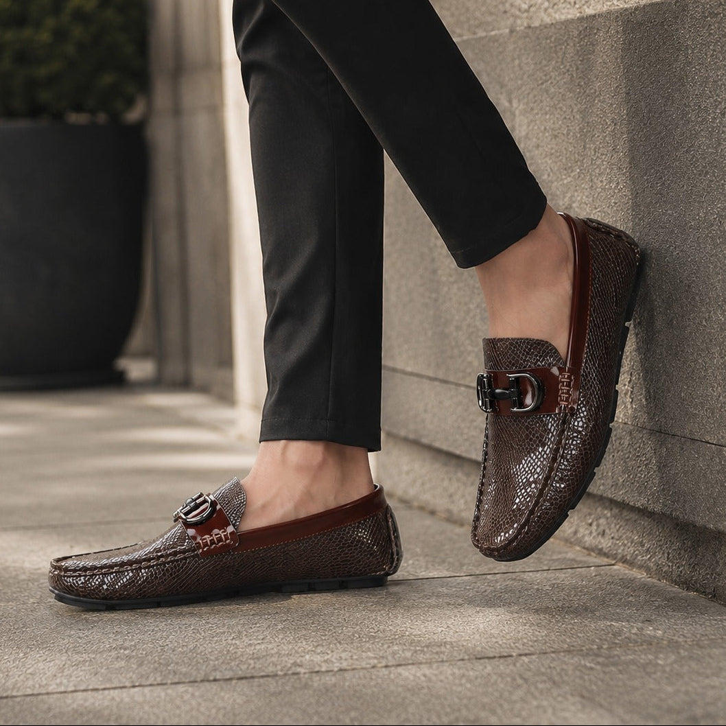 Mocassins Homme Cuir Respirant Driving