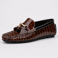 Mocassins Homme Croco Pampilles Luxe