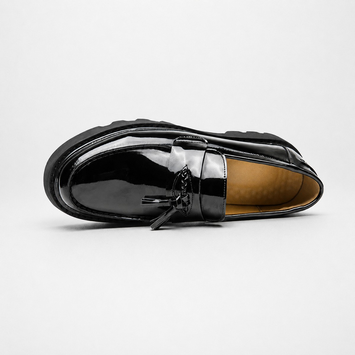 Mocassins Homme Cuir Verni Respirant