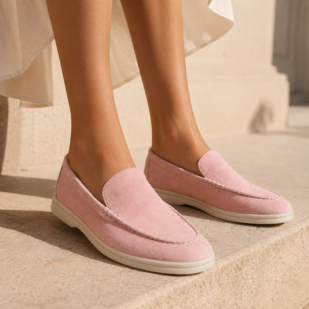 Mocassins Femme Cuir Rétro Classique