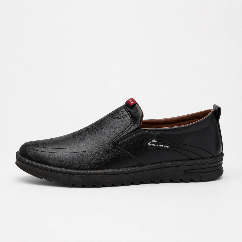 Mocassins Homme Cuir Couture Contrastée