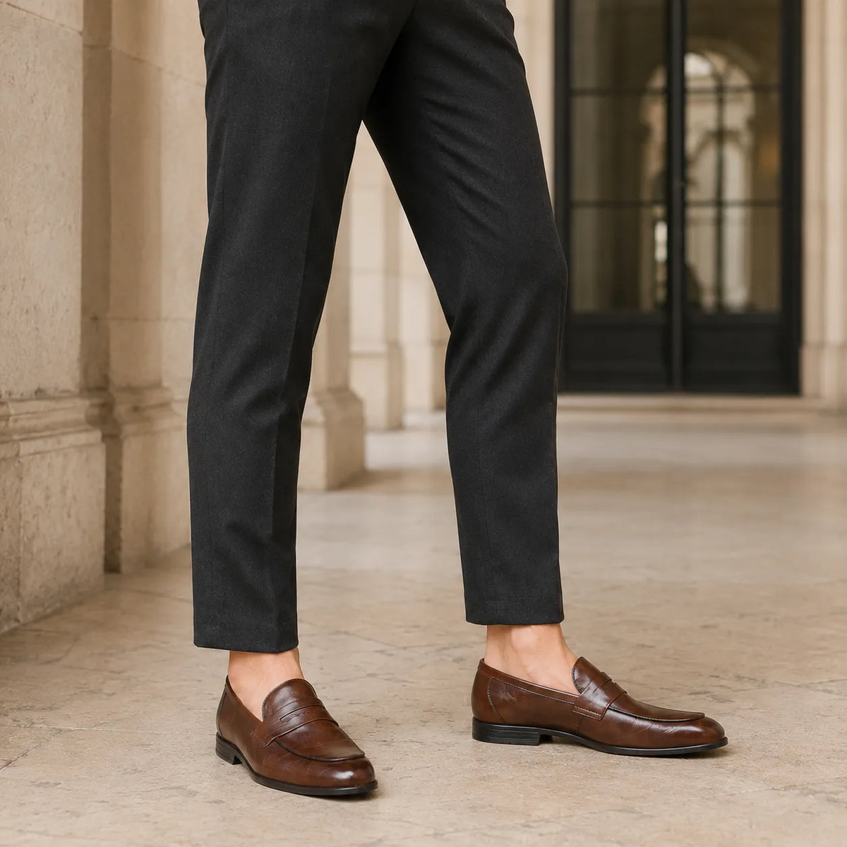 Mocassins Homme Cuir Casual Moderne