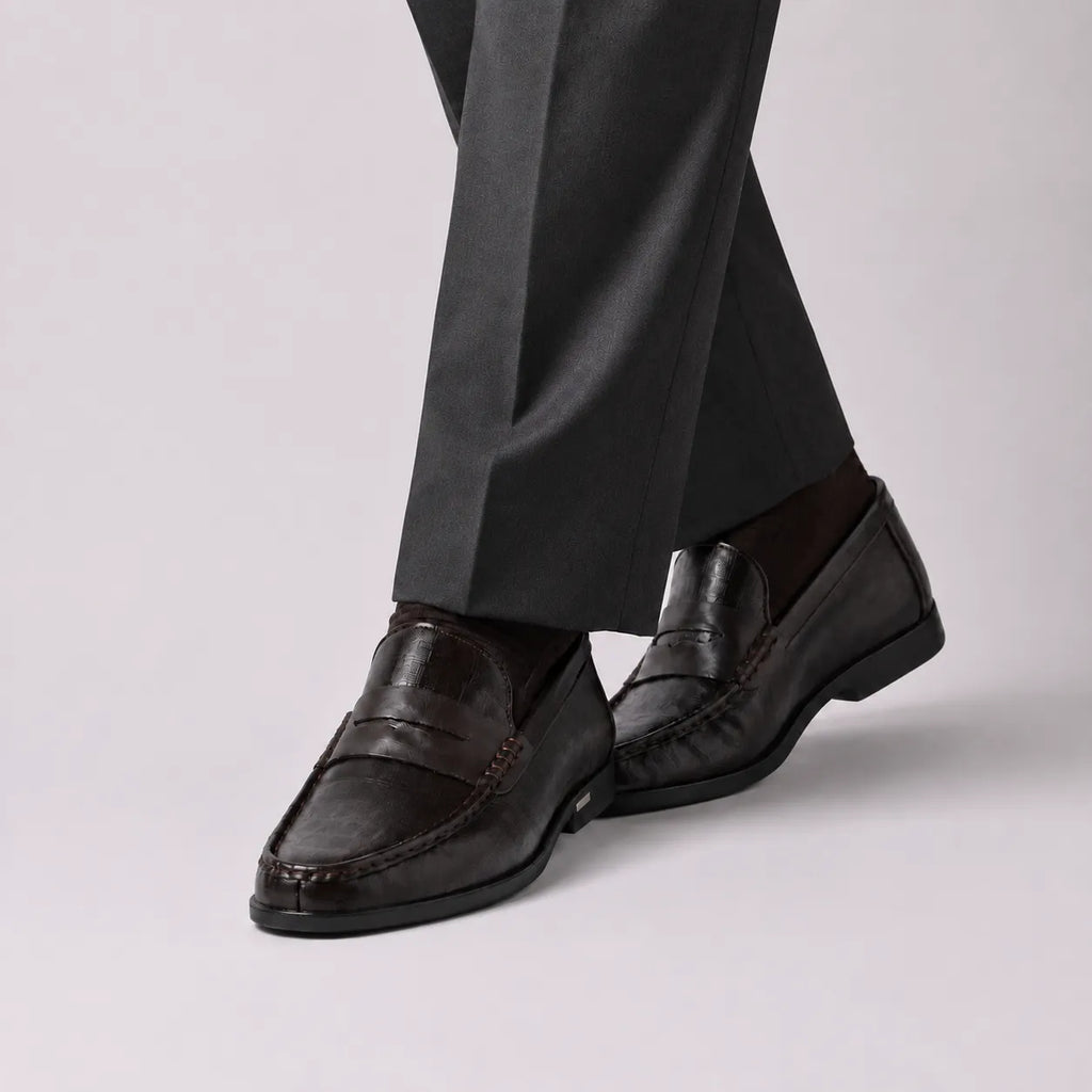 Mocassins Homme Cuir Style Italien