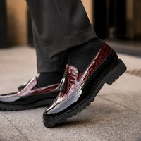 Mocassins Homme Cuir Croco