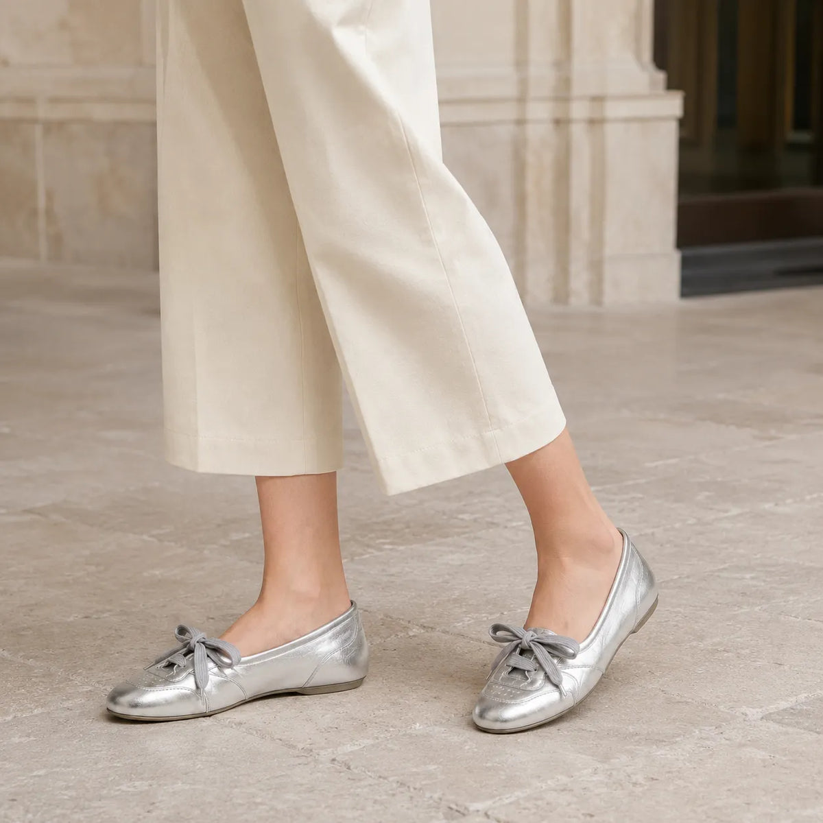 Ballerines Femme Nœud Souple Confort