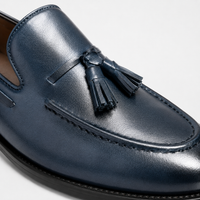 Mocassins Homme Bleu Style Américain