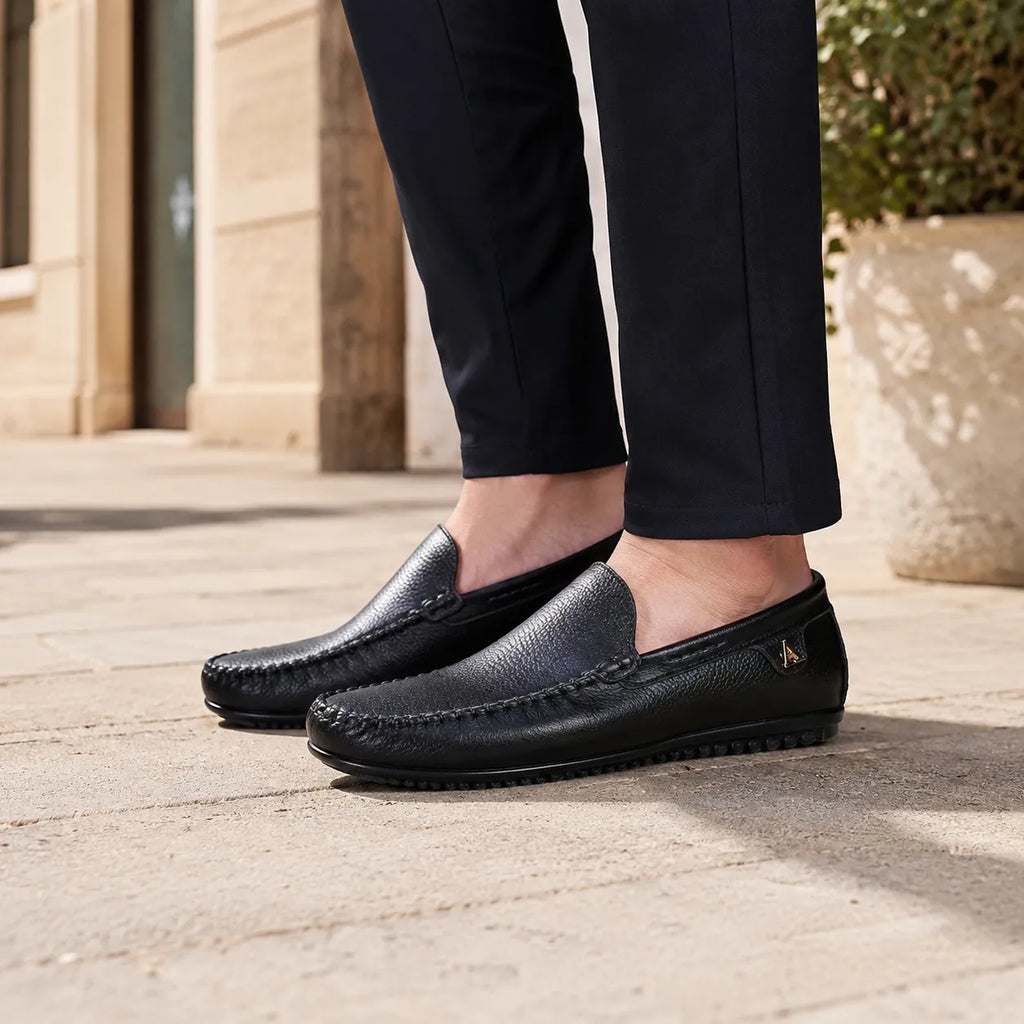 Mocassins Homme Cuir Designer Driving