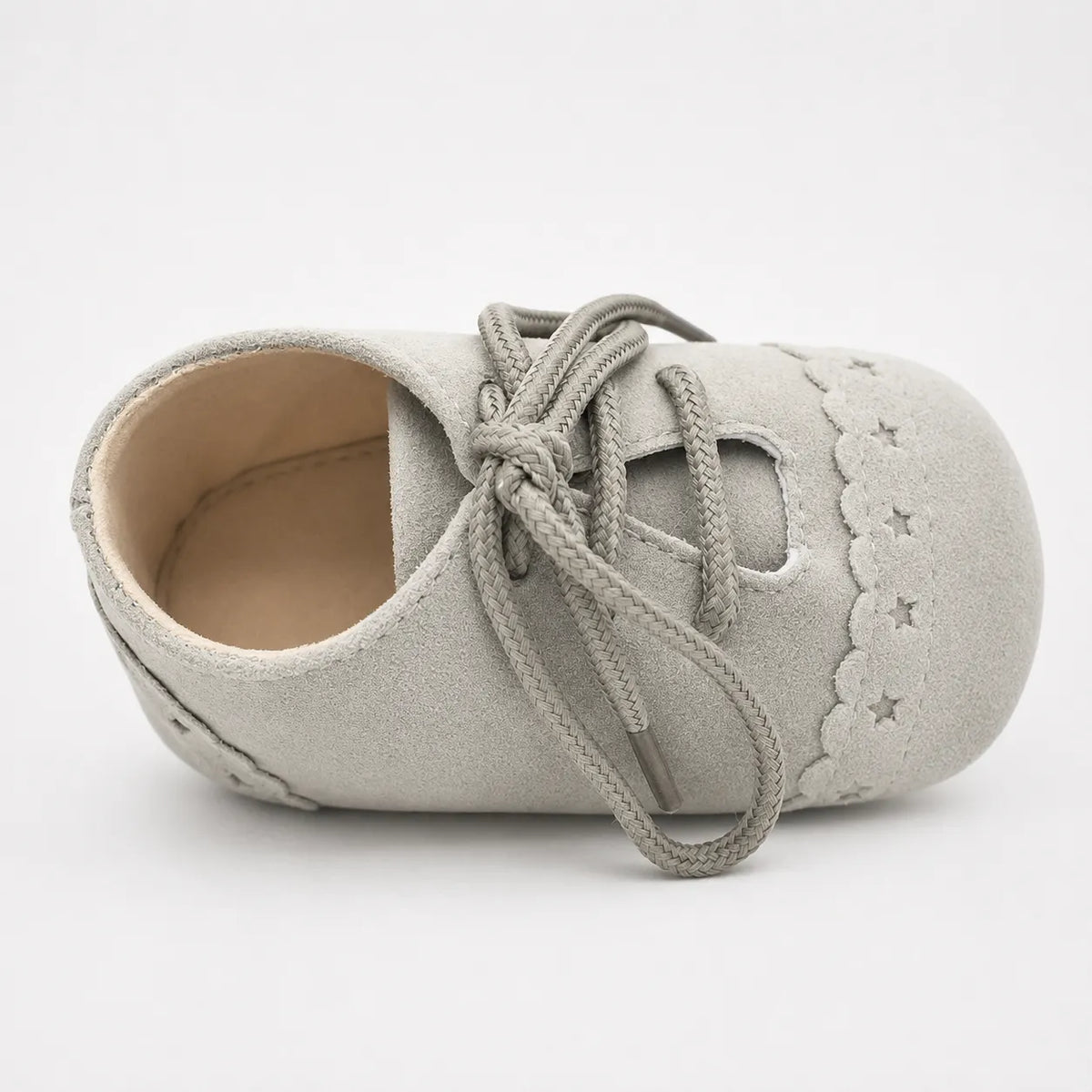 Mocassins Bébé Daim Lacets Franges