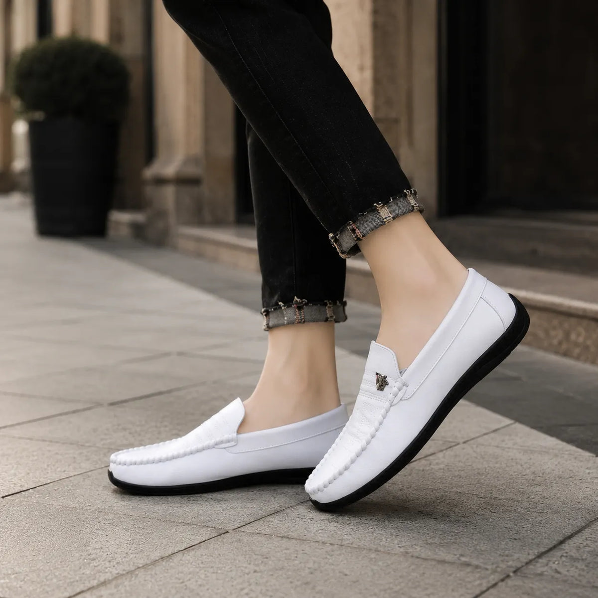 Mocassins Homme Cuir Italien Souple
