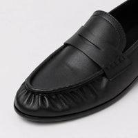 Mocassins Femme Cuir Plissé Luxe