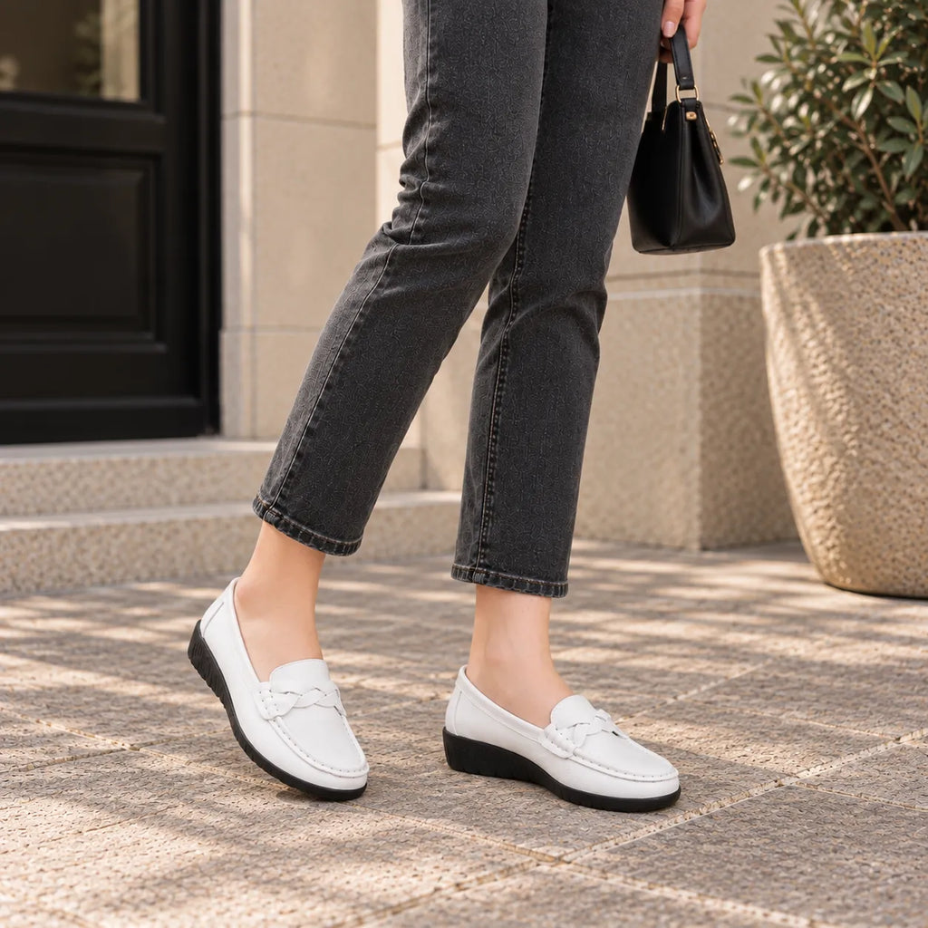 Mocassins Femme Cuir Confort Grandes Tailles