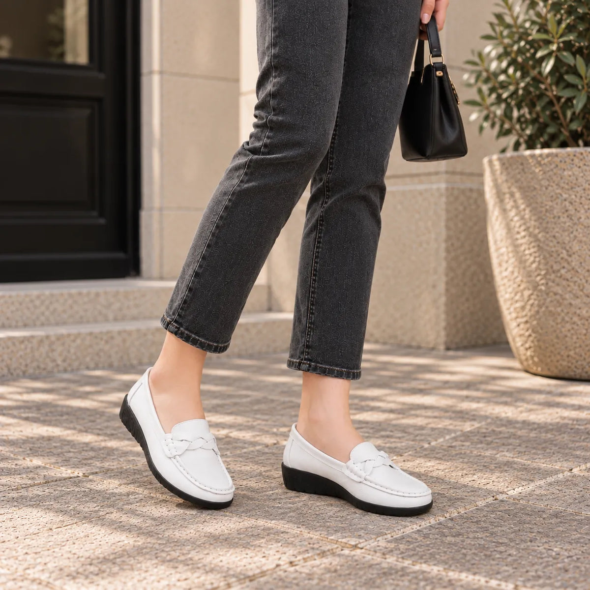 Mocassins Femme Cuir Confort Grandes Tailles