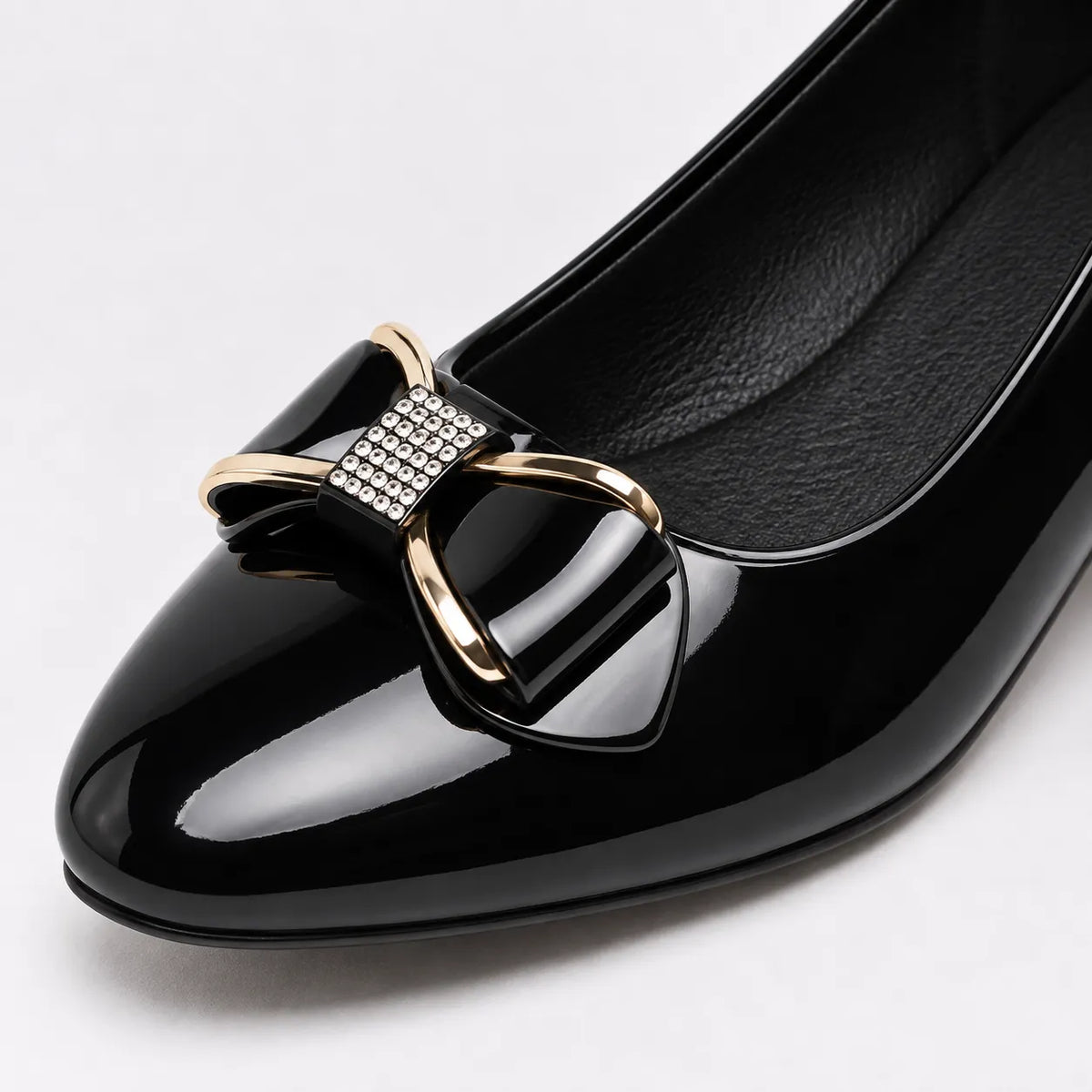 Chaussures Femme Vernies Nœud Élégant