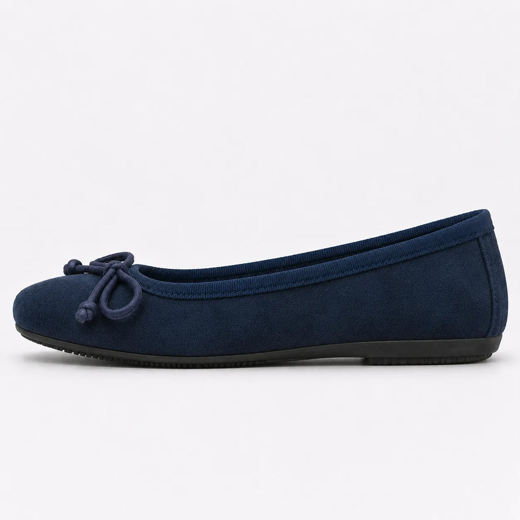 Ballerines Femme Daim Souple Carré