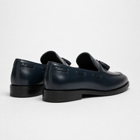 Mocassins Homme Bleu Style Américain