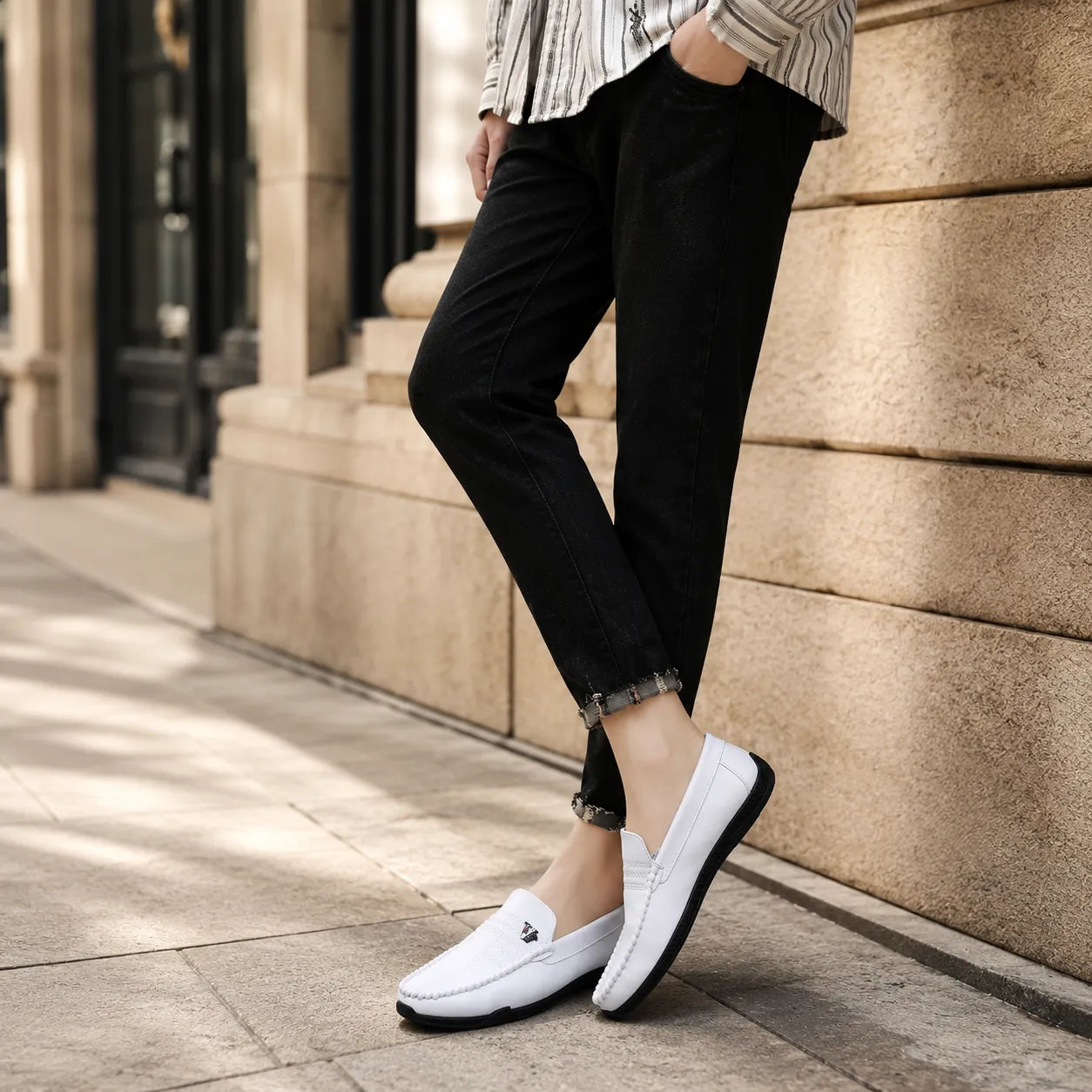 Mocassins Homme Cuir Italien Souple