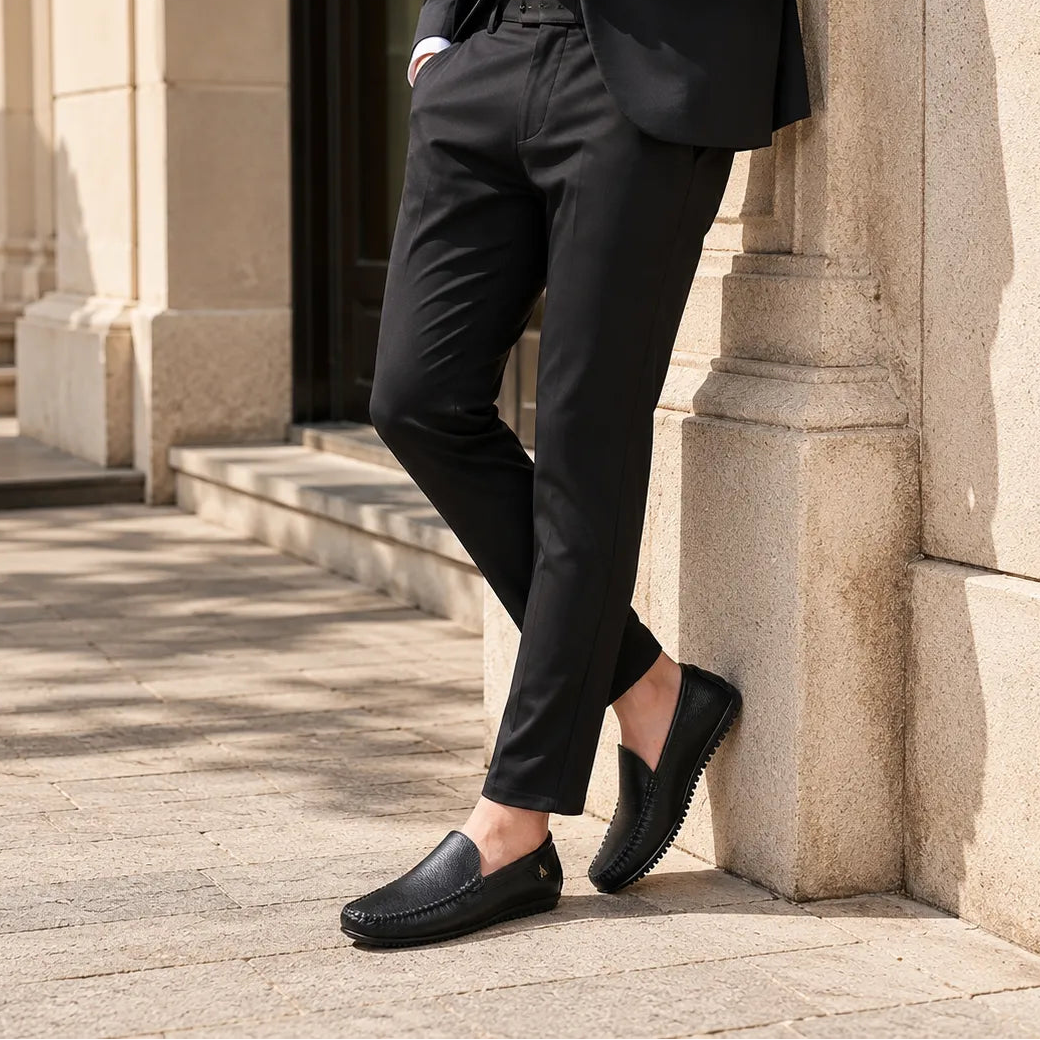 Mocassins Homme Cuir Designer Driving