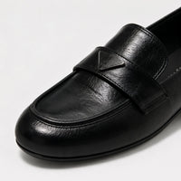 Mocassins Femme Noir Souple Slip-On