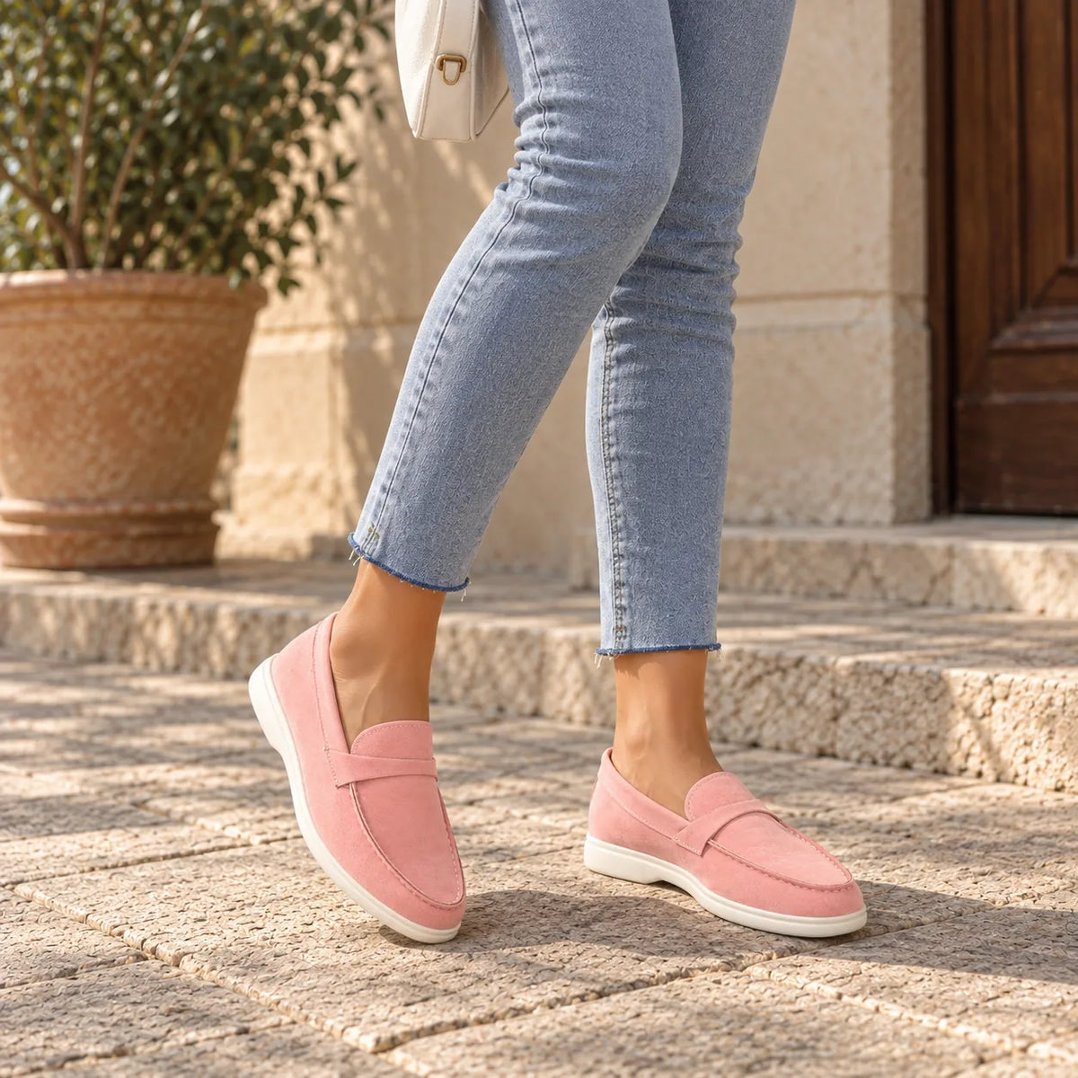 Mocassins Femme Daim British Léger