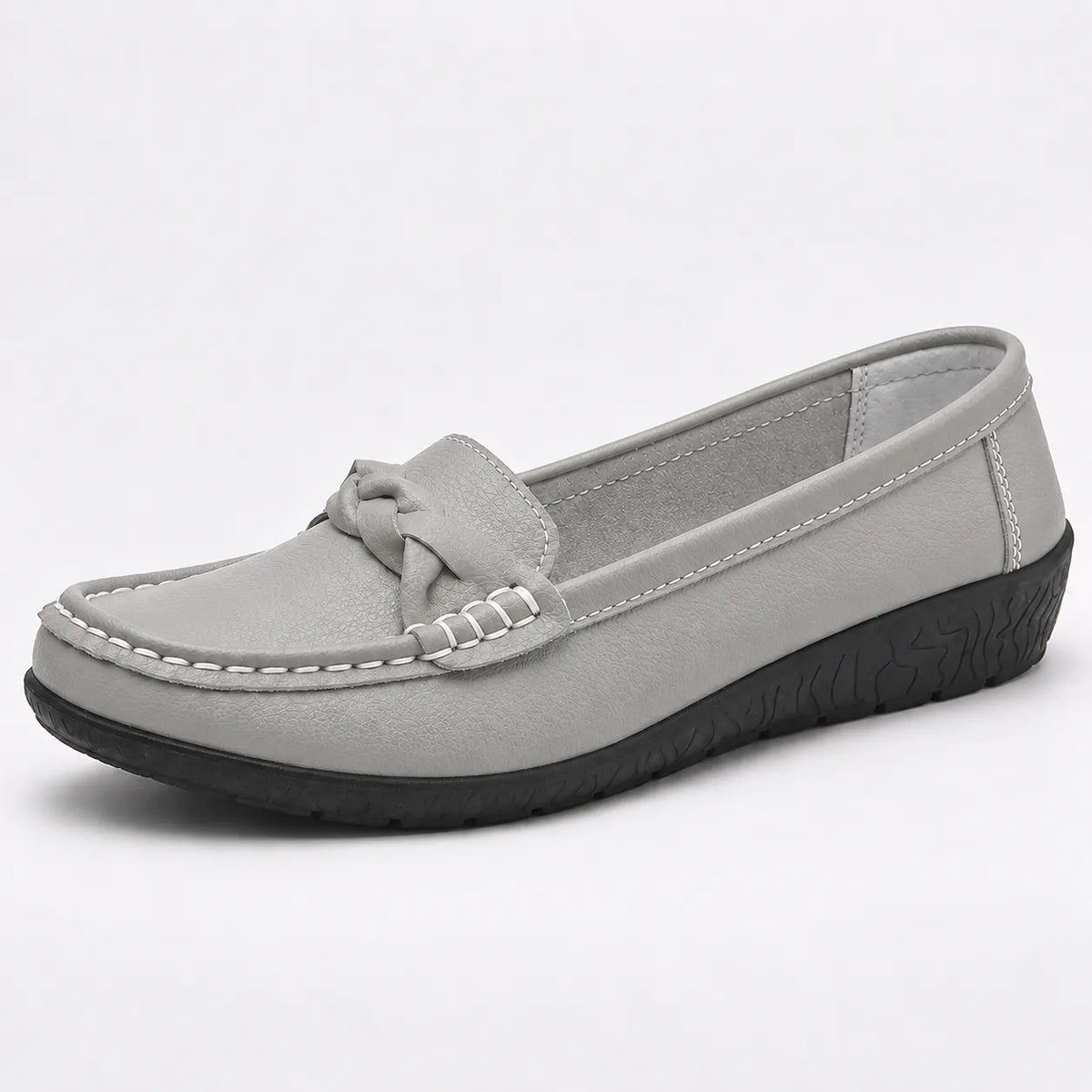 Mocassins Femme Cuir Slip-On Confort