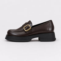 Mocassins Cuir Semelle Épaisse Coréen
