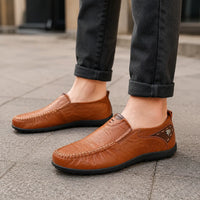 Mocassins Cuir Véritable Homme