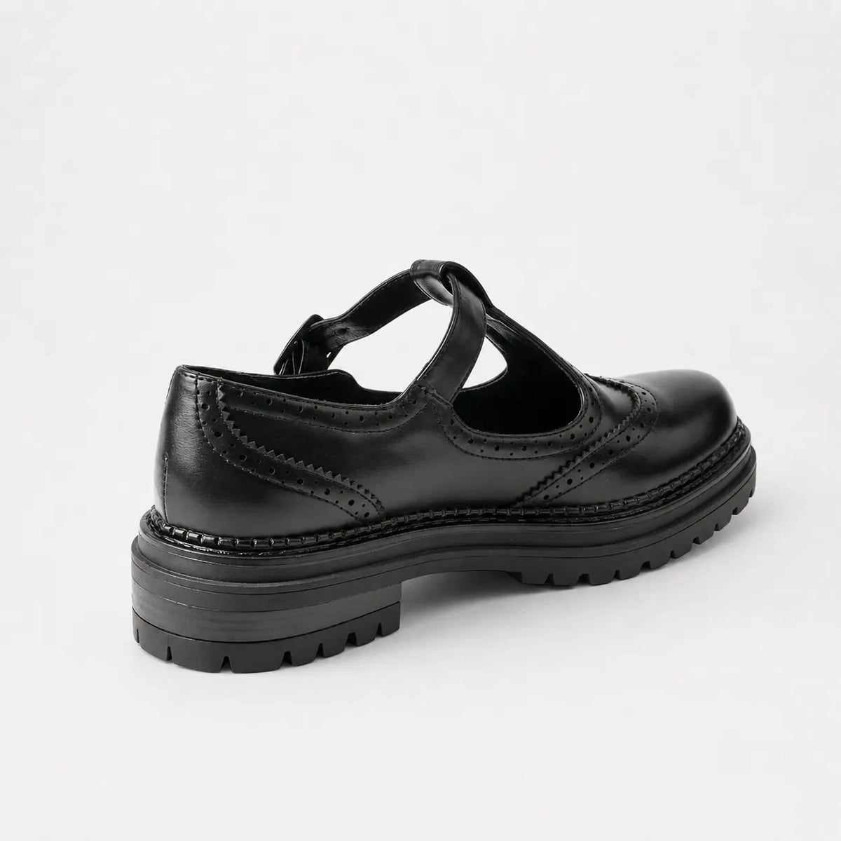 Derbies Femme Cuir Brogue Rétro Confortable