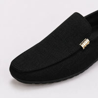 Mocassins Homme Toile Slip-On Élégant
