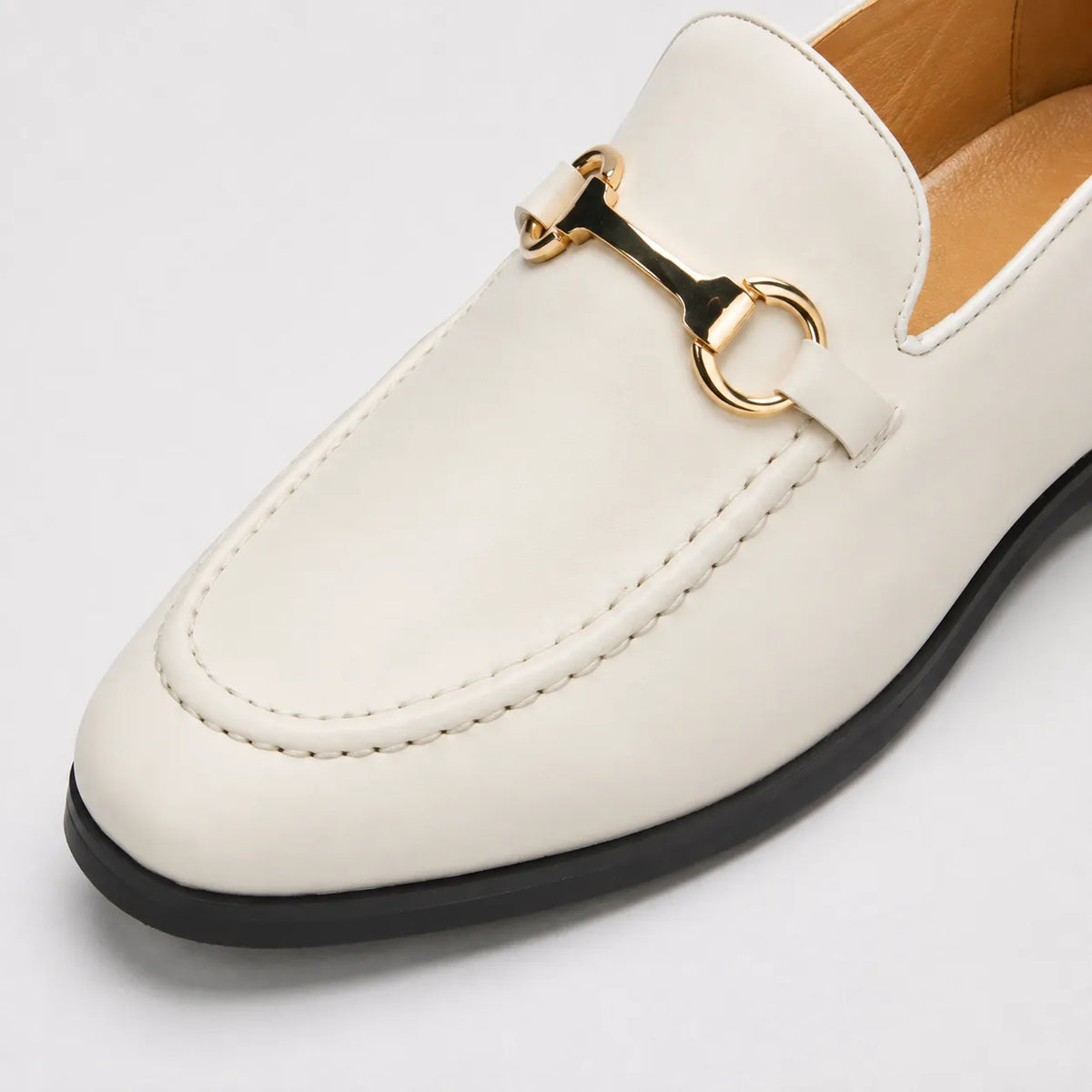Mocassin à Mors Cuir Léger Slip-On
