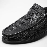 Mules Homme Cuir Croco Été