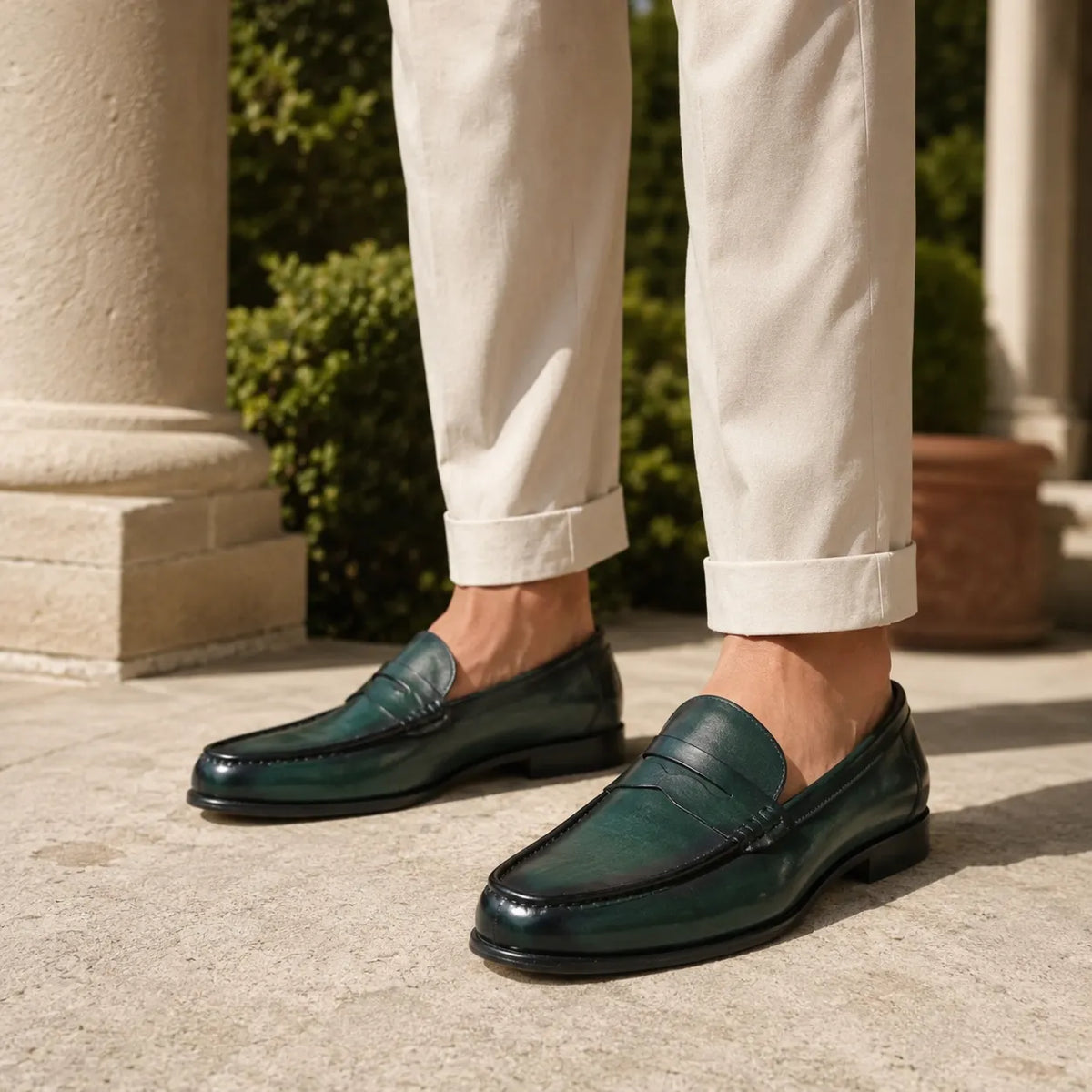 Mocassins Homme Penny Cuir Classique