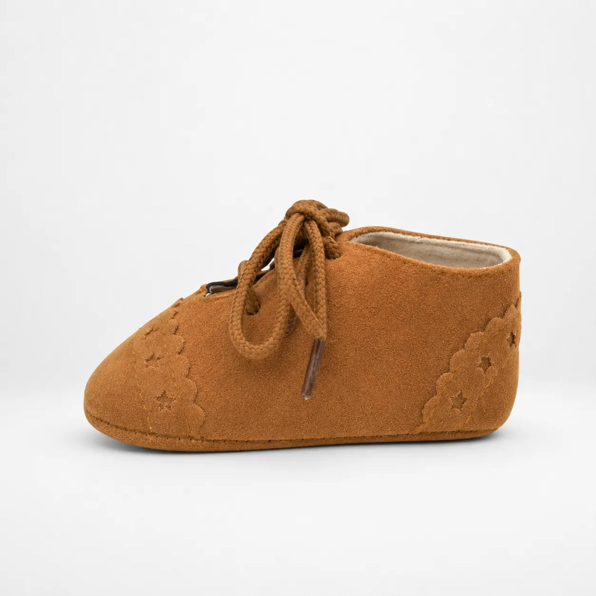 Mocassins Bébé Daim Lacets Franges
