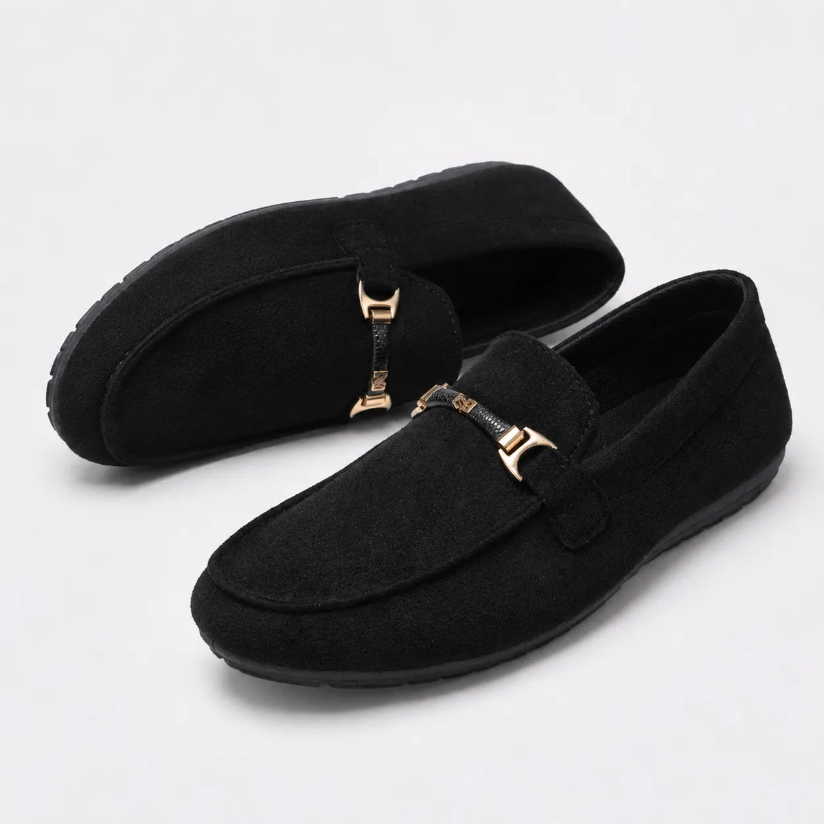 Mocassins Homme Daim Respirant Fait Main