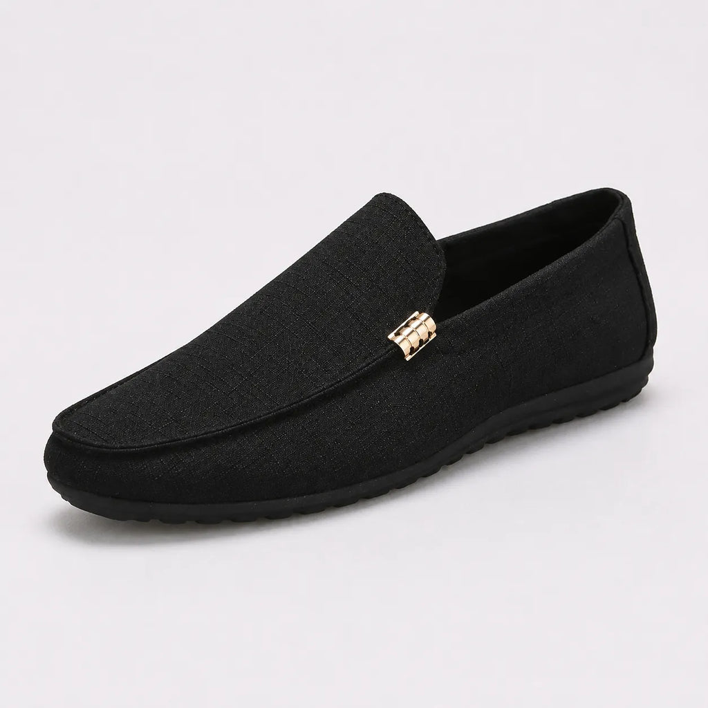 Mocassins Homme Toile Slip-On Élégant