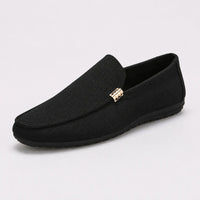 Mocassins Homme Toile Slip-On Élégant