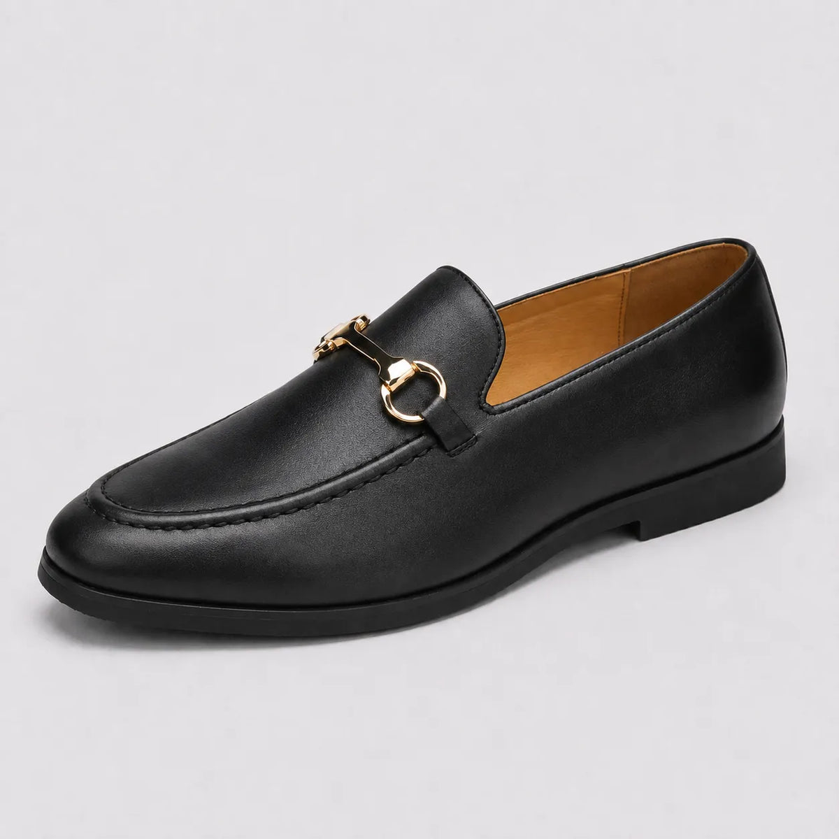 Mocassin à Mors Cuir Léger Slip-On