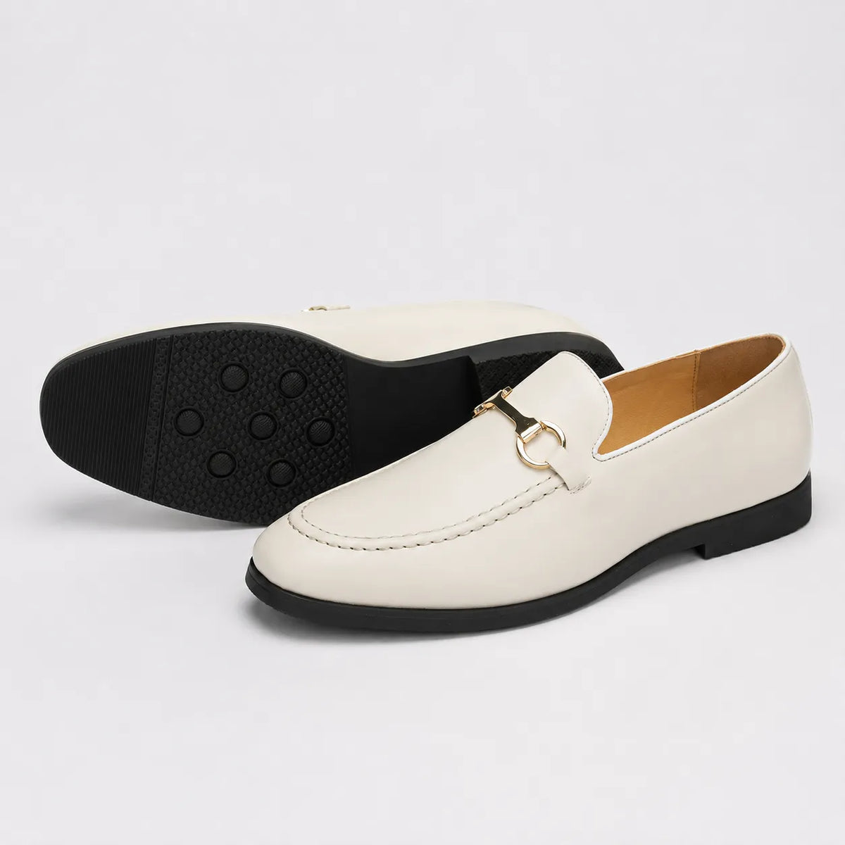 Mocassin à Mors Cuir Léger Slip-On
