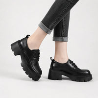 Mocassins Femme Talon Épais