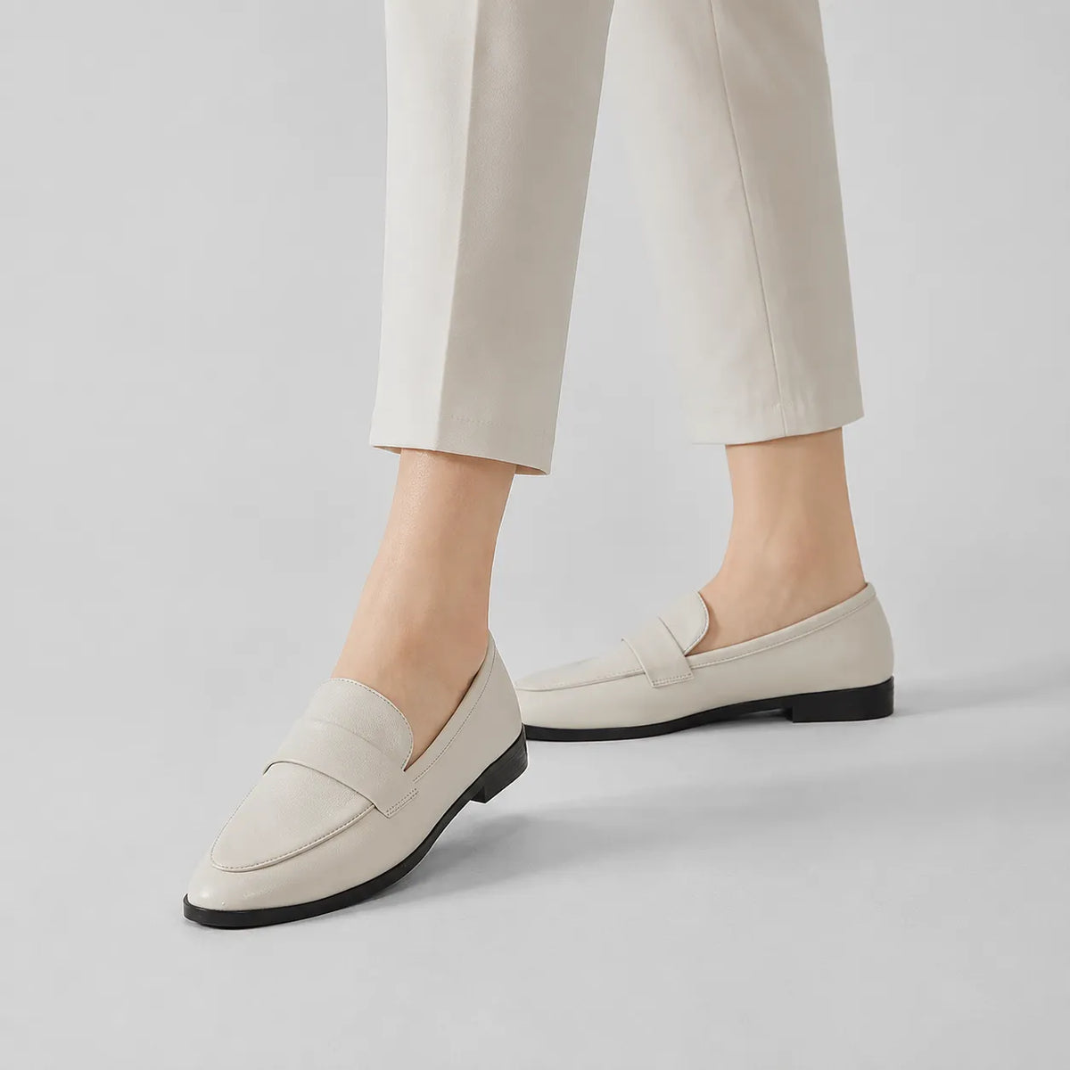 Mocassins Cuir Vintage British