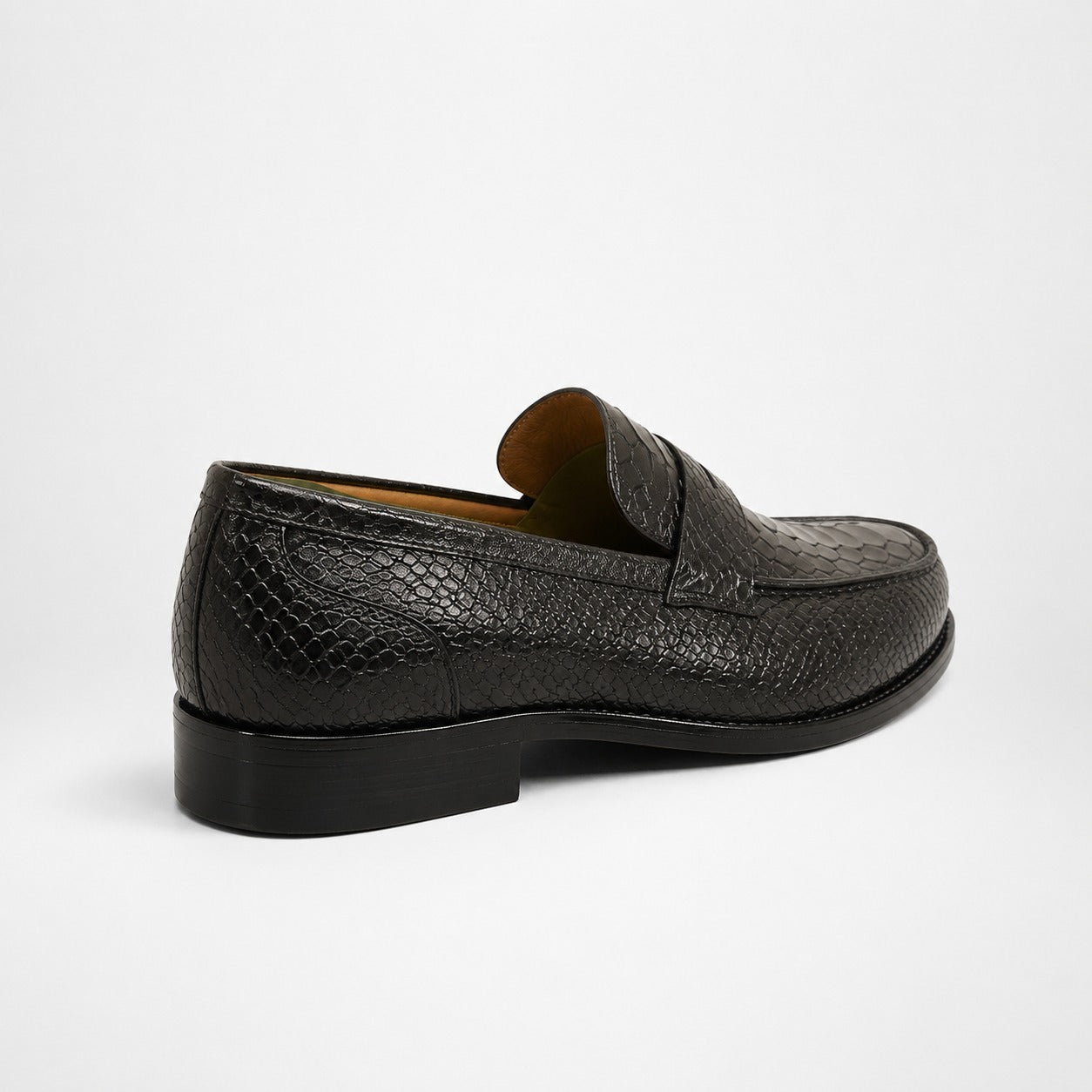 Mocassins Homme Cuir Serpent Luxe