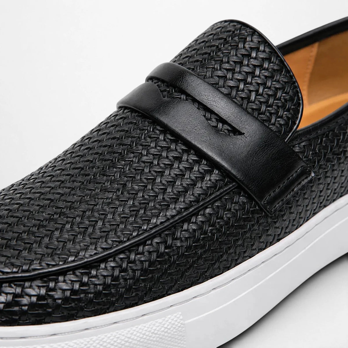 Mocassins Homme Cuir Tressé