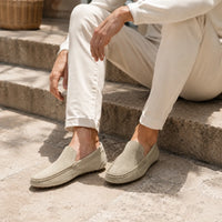 Mocassins Daim Fait Main Luxe