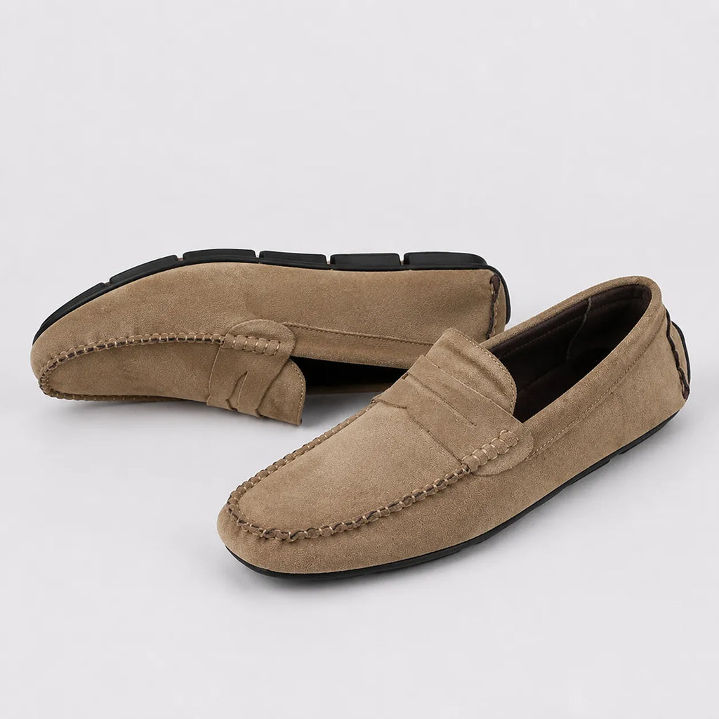 Mocassins Bateau Daim Respirant Slip-On