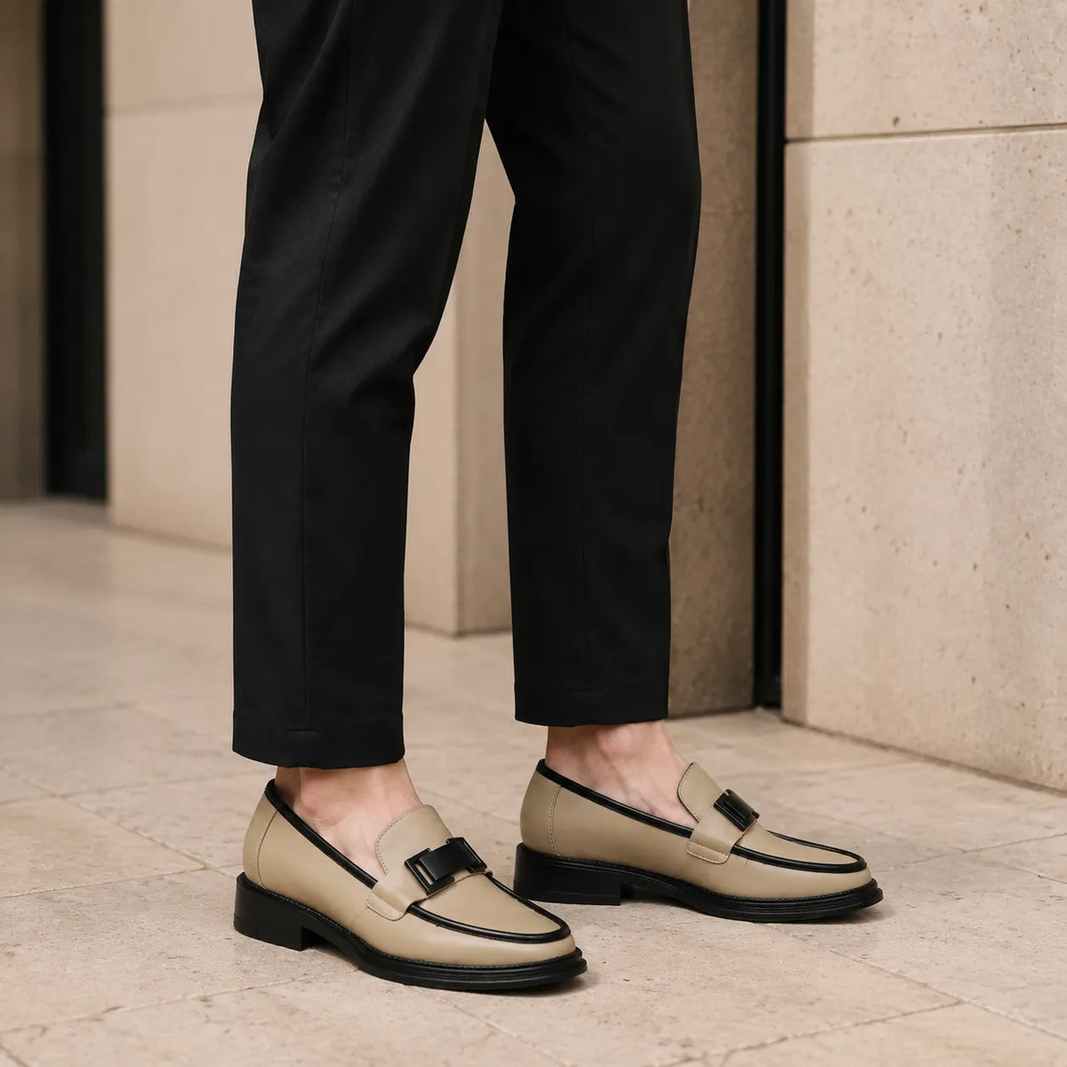 Mocassins Homme Cuir Business Respirant
